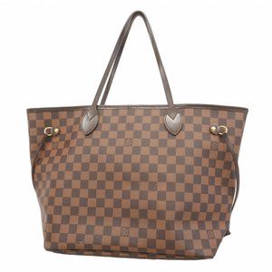 LOUIS VUITTON Brown Damier Neverfull MM Tote Bag